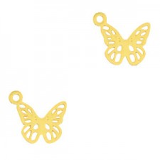 Metal Bohemian pendant Butterfly Gold